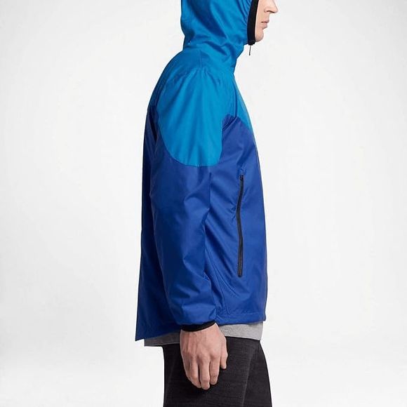 NEW Mens XXL NIKE Sportswear Windrunner Full Zip up Jacket Logo 917809-435 Blue - Picture 4 of 5